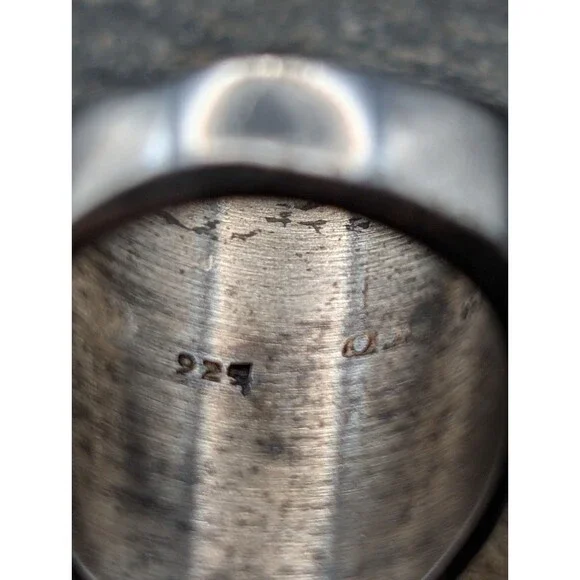 Mexico Sterling Silver Ring – Size 6 – 12.29g – Stamped 925 Mexico - Picture 4 of 5